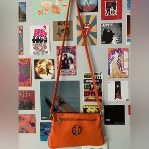 Tory Burch orange mini bag!!